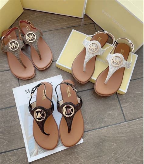 michael kors aubrey charm thong sandals mocha|Aubrey T.